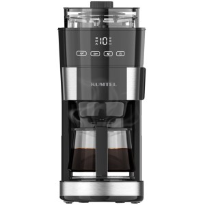 Кофеварка KUMTEL HFCM-02 Black (крапельна з вбуд.кавомолкою)