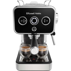 Кофеварка эспрессо RUSSELL HOBBS Distinctions 26450-56, чорно-сріблястий