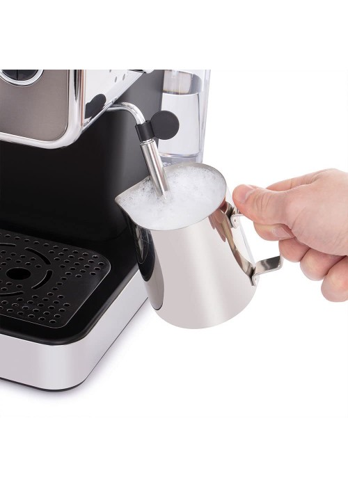 Кофеварка эспрессо RUSSELL HOBBS 26452-56 Distinctions Titanium, 1,1л, мелена + чалди, сріблястий