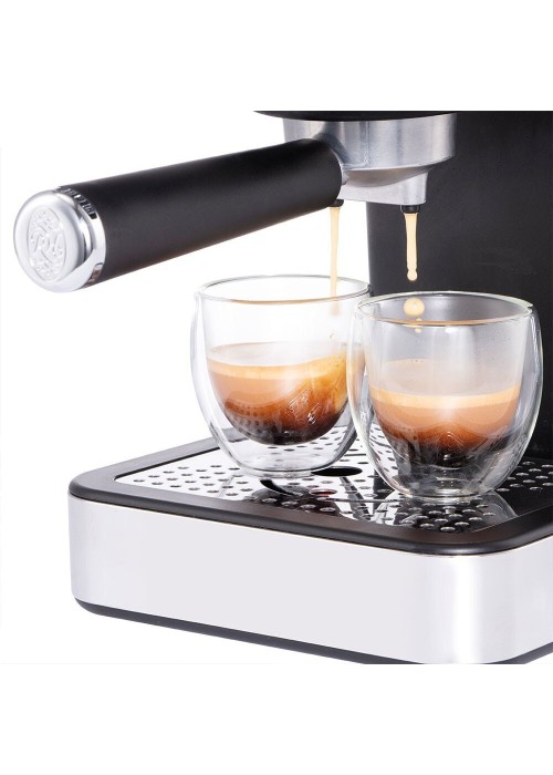 Кофеварка эспрессо RUSSELL HOBBS 26451-56 Distinctions Ocean, 1,1л, мелена + чалди, синьо-сріблястий