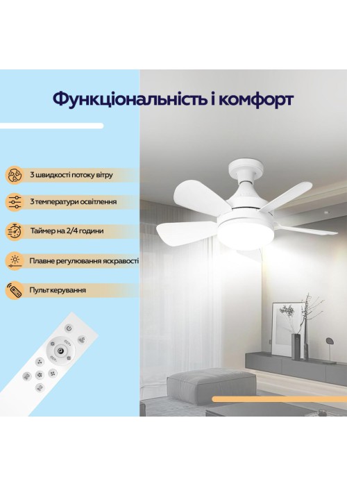 Вентилятор XoKo LED Socket Fanlight 2000 (XK-SFL-2000)