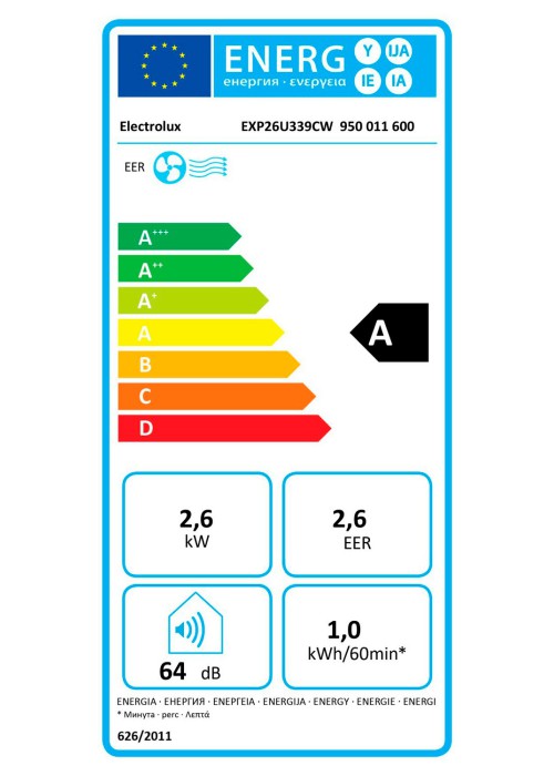 Кондиціонер мобільний ELECTROLUX EXP26U339CW