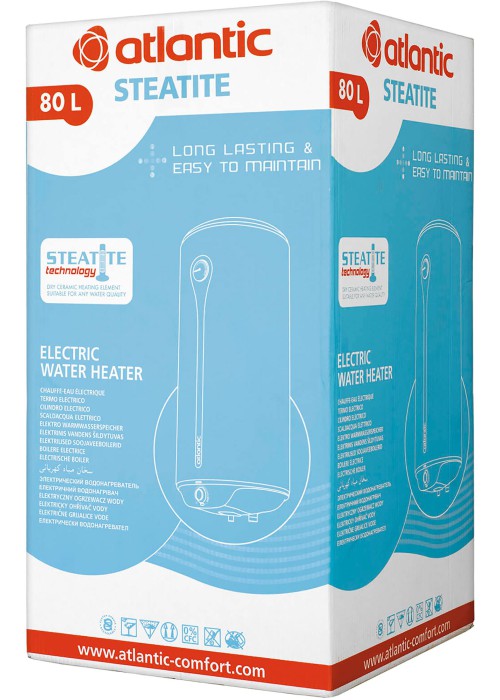 Водонагрівач Atlantic Ego Steatite 80 VM 080 D400-1-BC 1200W