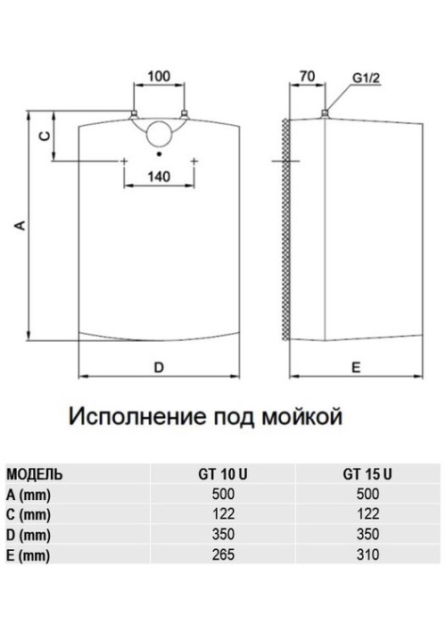 Водонагрівач GORENJE GT 10 O / B9