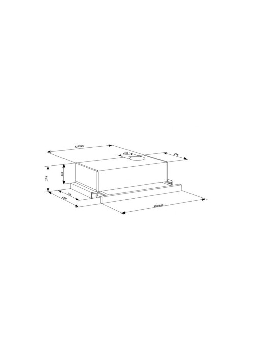 Кухонна витяжка Eleyus BREEZE 470 60 BL