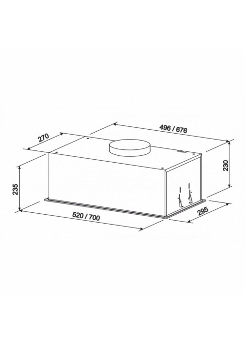 Витяжка кухонна Eleyus GEMINI 1200 LED 52 WH