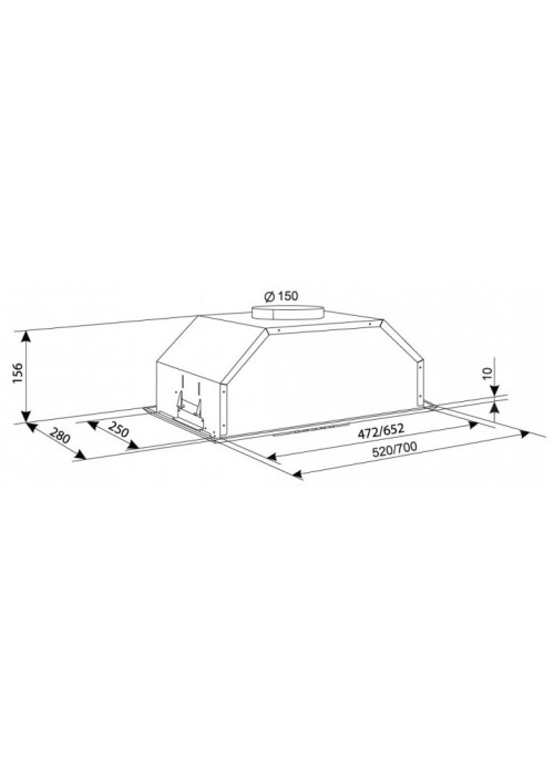 Витяжка ELEYUS Modul 700 LED SMD 70 IS