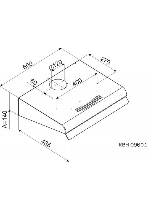 Кухонна витяжка Kernau KBH 0960.1 X