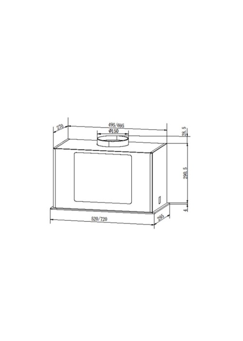 Кухонна витяжка Grunhelm GVB 430 TB