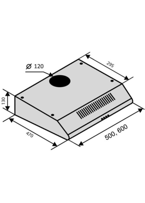 Витяжка VENTOLUX PARMA 60 BR