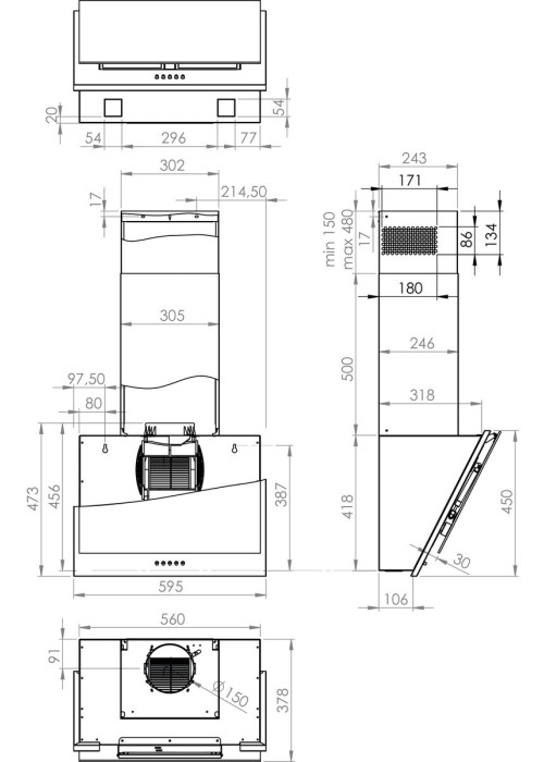 Витяжка GORENJE WHI6SYW