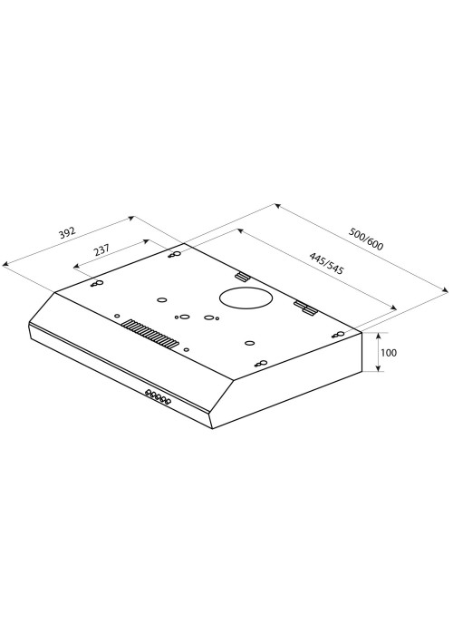 Витяжка Pyramida UX 50 (380) B IX