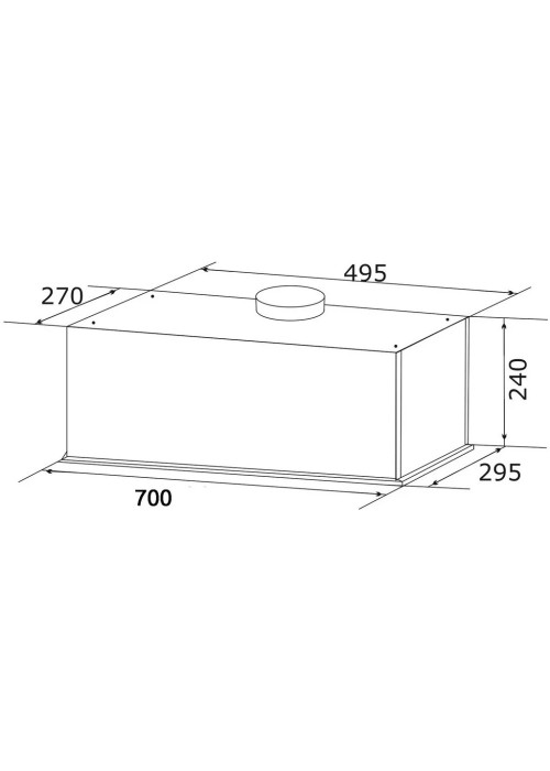 Кухонна витяжка GRANADO Palamos 4713-1200 Black glass (GCH4713120011)