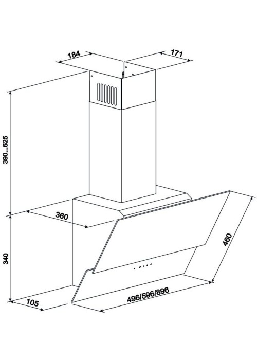 Витяжка ELEYUS Element 700 60 BG
