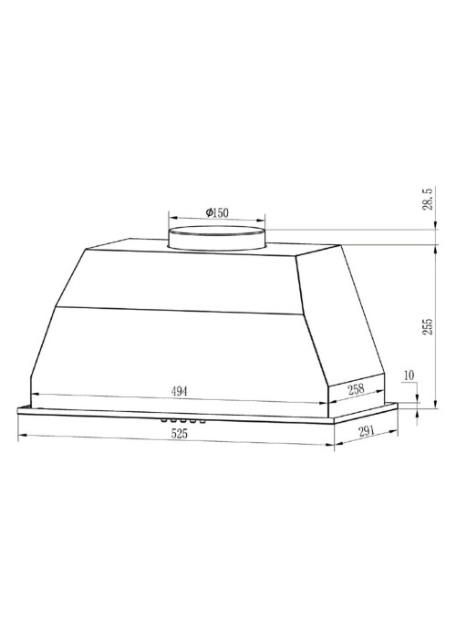 Кухонна витяжка Grunhelm GVC 020 W