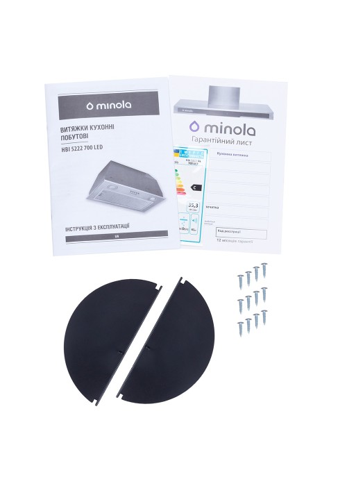 Витяжка Minola HBI 5222 BLF 700 LED (повновбудована)