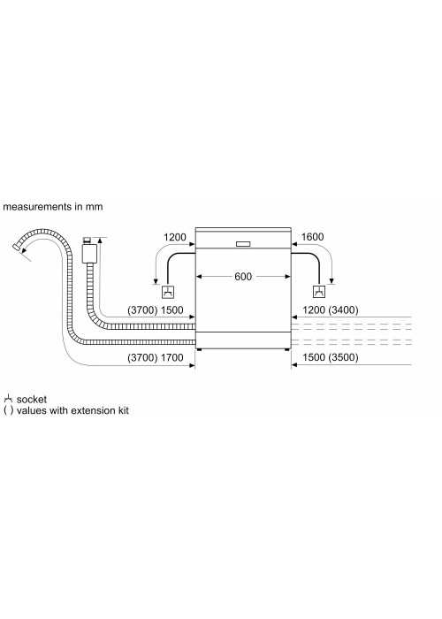 Вбудована посудомийна машина Bosch SMV4HVX00K