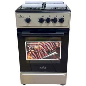 Плита газовая CASTLE CG-50G (сіра/чорна) без кришки