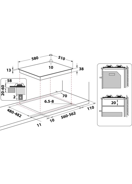 Варильна поверхня Whirlpool TKRL661IX