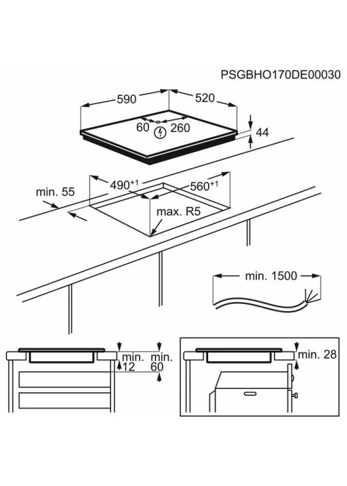 Варильна поверхня індукційна ELECTROLUX CIR60433