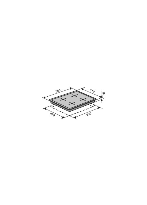 Варильна поверхня газова VENTOLUX HG622 B3 S (X)
