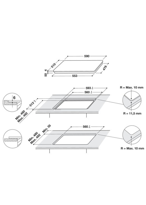 Варильна поверхня Whirlpool WB B8360 NE