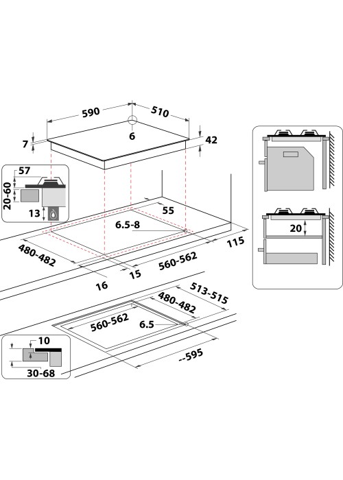 Варильна поверхня Whirlpool GOS 6415/NB1