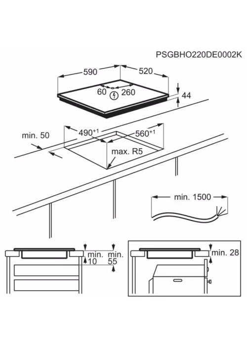 Варильна поверхня індукційна ELECTROLUX EIV64453