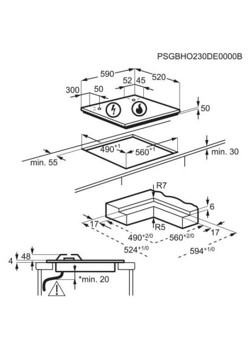 Варильна поверхня ELECTROLUX KDI641723K