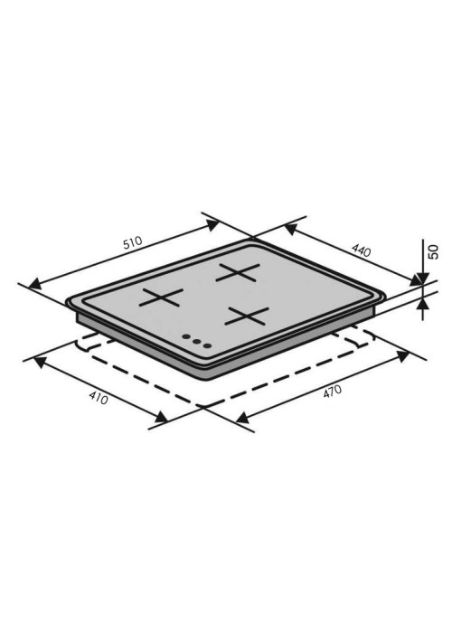 Варильна поверхня газова VENTOLUX HG430-G3G CS (BK)