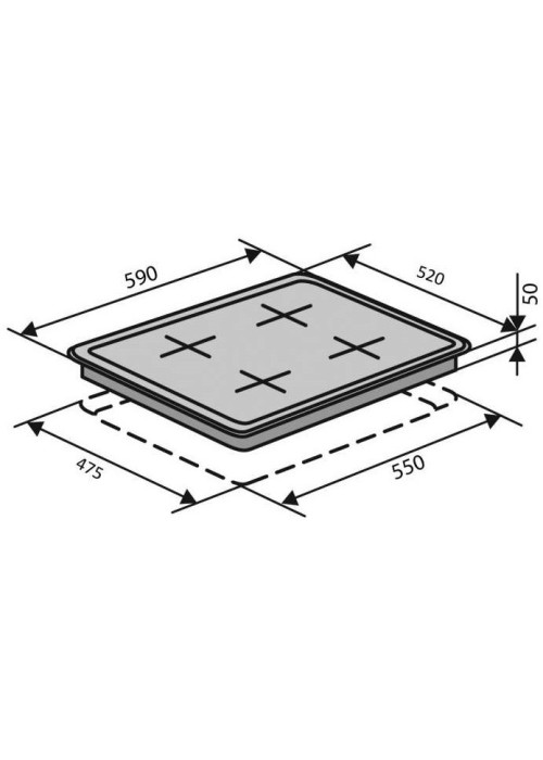 Варильна поверхня газова VENTOLUX HG640-DA3 CS (X)