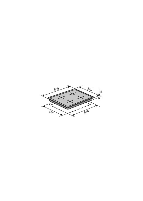 Варильна поверхня газова VENTOLUX HG622 B2 S (X)