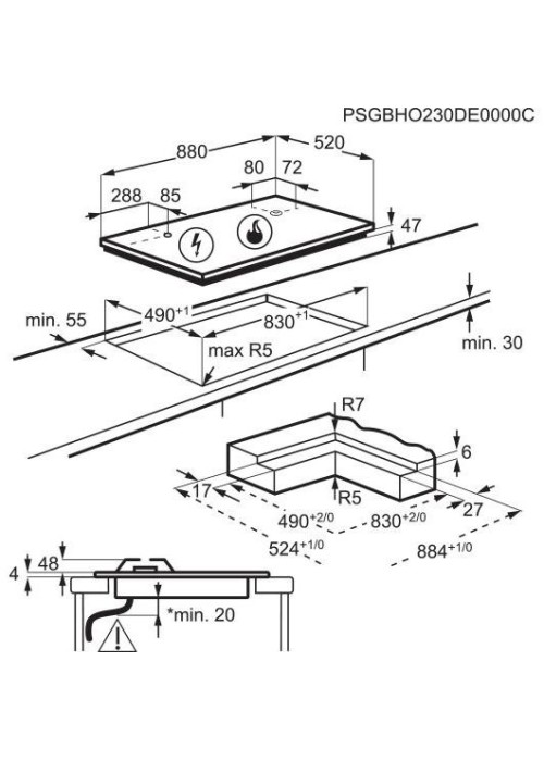 Варильна поверхня Electrolux KDI951723K