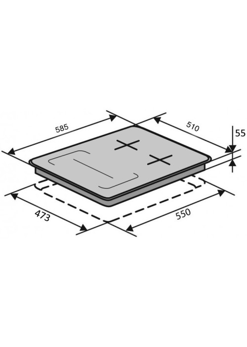 Варильна поверхня газова VENTOLUX HG622 B9G CS FI (BK)