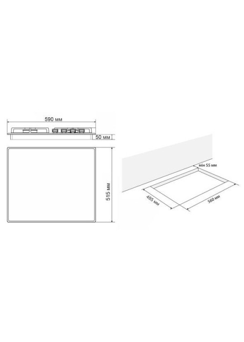 Варильна поверхня ELEYUS IRMA 60 WH CF