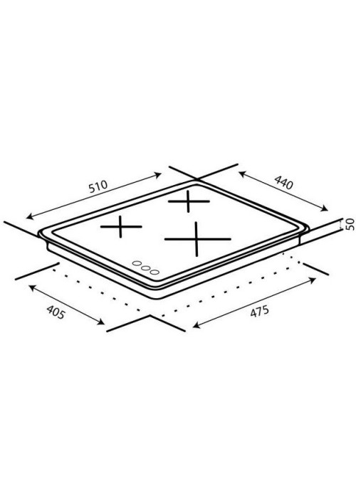 Варильна поверхня газова VENTOLUX HG430-L3 CS (BK)