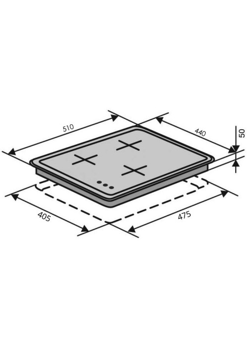 Варильна поверхня газова VENTOLUX HG430-B3 S (WH)