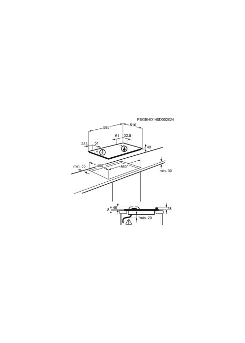 Варильна поверхня ELECTROLUX KGS6424SX