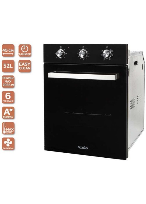 Духова шафа електрична VENTOLUX SOHO 6 MT (BK)