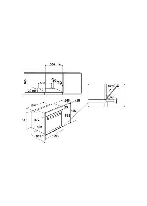 Духова шафа Whirlpool W9OM24S1PBSS