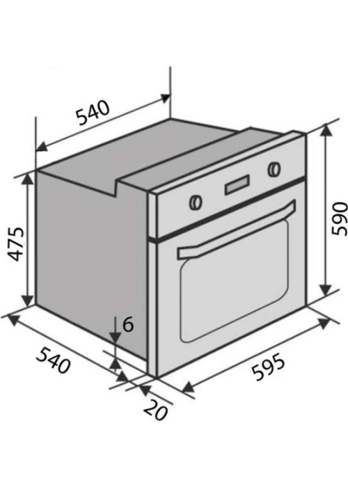 Духова шафа VENTOLUX MILANO ESG (WH)