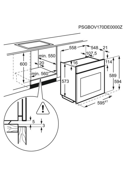 Духова шафа Electrolux EOD6C77WV