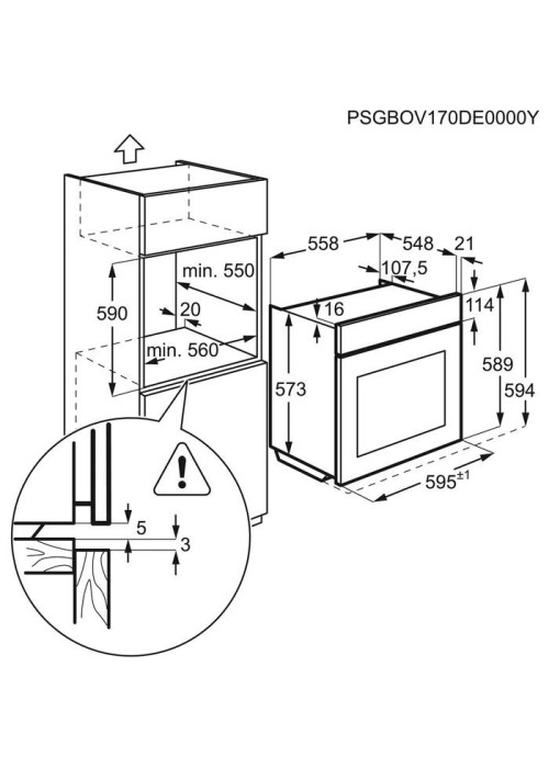 Духова шафа Electrolux EOD6C77WV