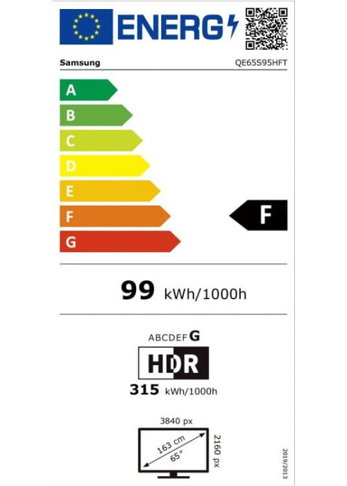 Телевізор LED Samsung QE65S95HFUXUA