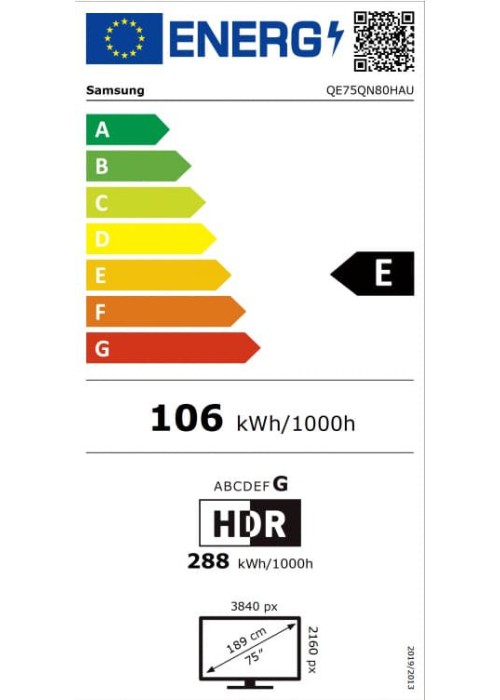 Телевізор LED Samsung QE75QN80HAUXUA