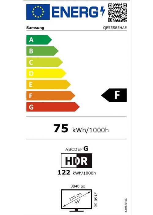 Телевізор LED Samsung QE55S85HAEXUA