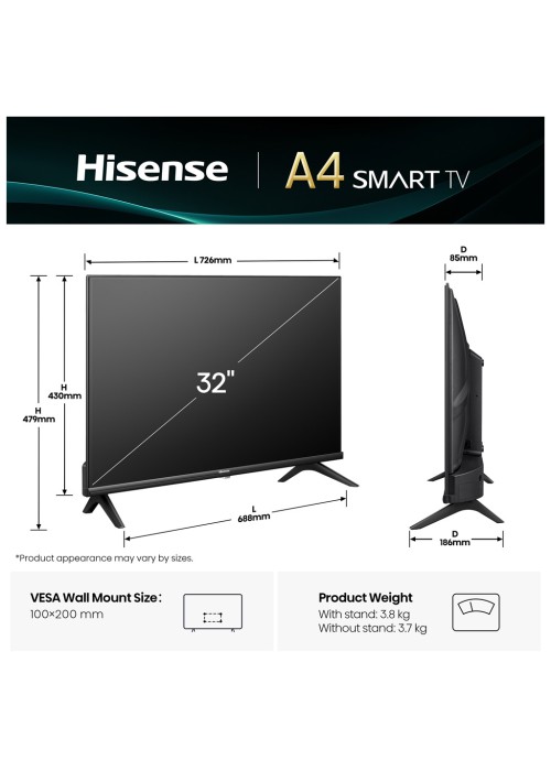 Телевізор Hisense 32A4Q