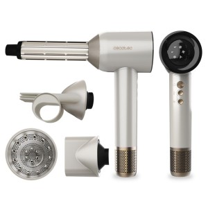 Фен для волосся Cecotec DryGlam Waves кольору шампанського 4 в 1 (A01_EU01_103715)