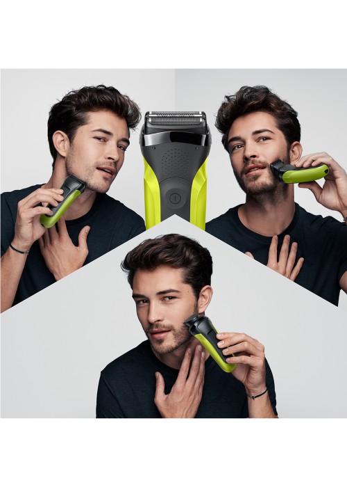 Електрична бритва BRAUN Series 3 300BT black/green
