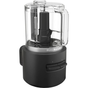 Кухонний мінікомбайн KitchenAid Go 5KFCR531BM 12V, бездротовий зі знімною батареєю, з акумулятором, чорний